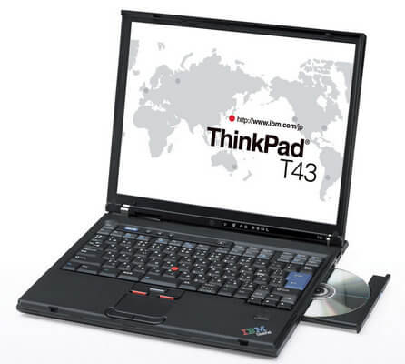 На ноутбуке Lenovo ThinkPad T43p мигает экран